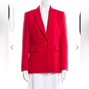 Maje red blazer wool inside